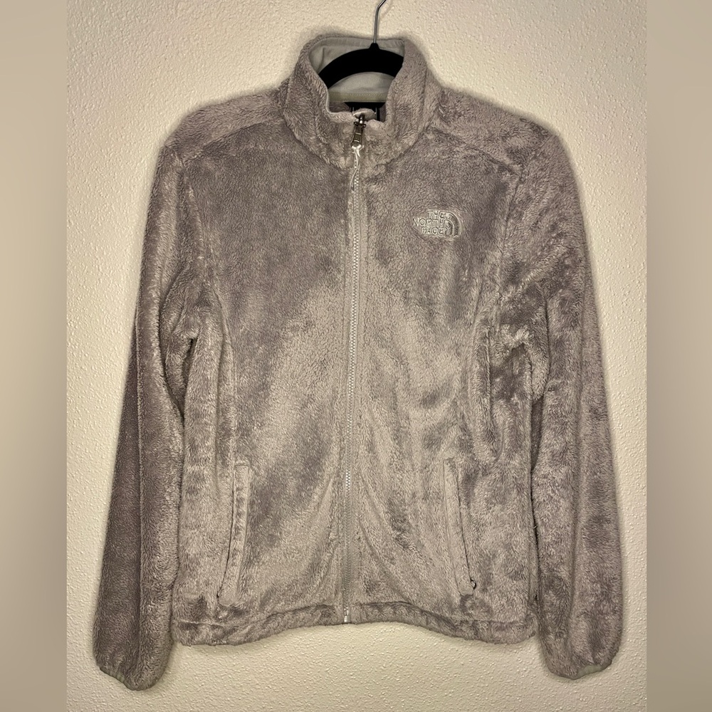 The North Face Fleece Grey Winter Outdoor Osito Jacket Small Teddy - Picture 11 of 11